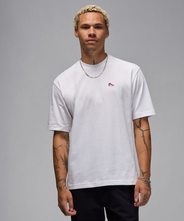 Air Jordan Mens Sneaker Patch Tee - White
