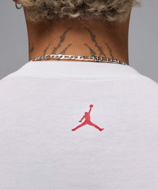 Air Jordan Mens Sneaker Patch Tee - White