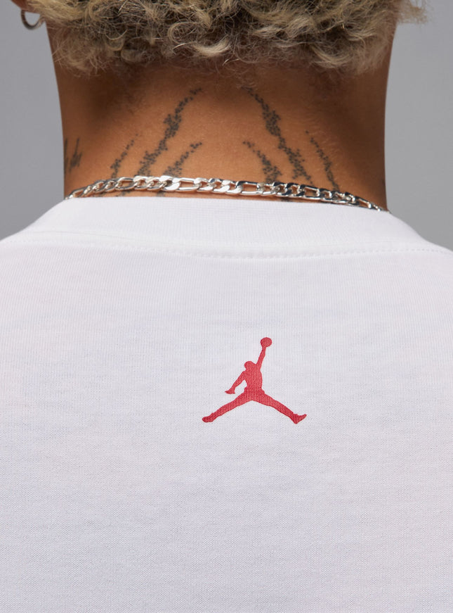Air Jordan Mens Sneaker Patch Tee - White