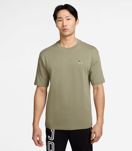 Air Jordan Mens Sneaker Patch Tee - Medium Khaki