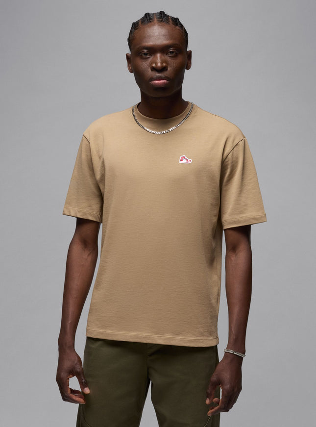 Air Jordan Mens Sneaker Patch Tee - Desert Camo/Black