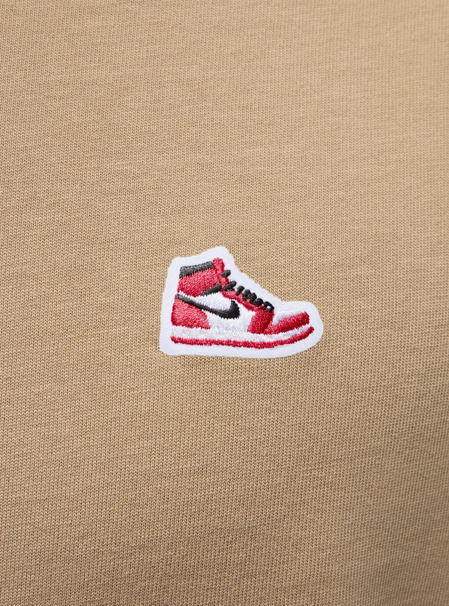 Air Jordan Mens Sneaker Patch Tee - Desert Camo/Black