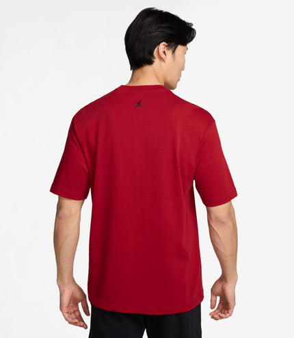 Air Jordan Mens Sneaker Patch Tee - Gym Red