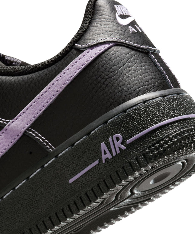 Nike Big Kids Air Force 1 LV8 - Black/Hydrangeas