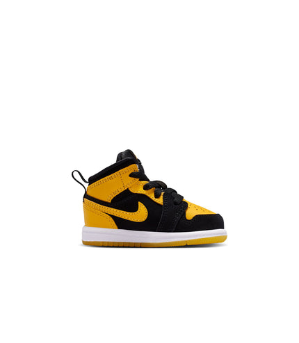 Air Jordan (TD) 1 Mid SE Black/Varsity Maize