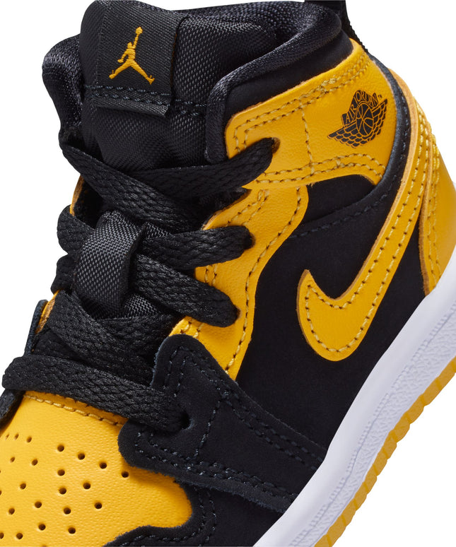 Air Jordan (TD) 1 Mid SE Black/Varsity Maize