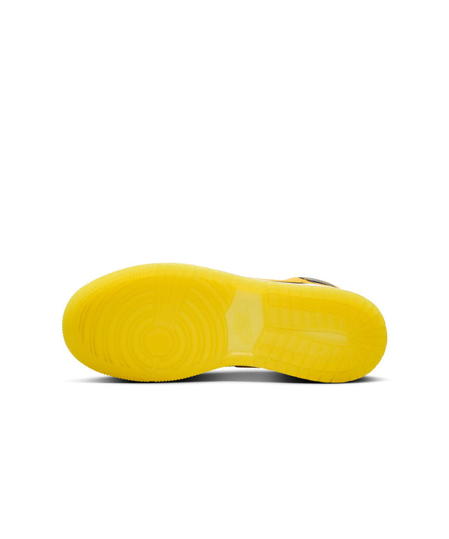 Air Jordan Big Kids 1 Mid SE - Black/Varsity Maize