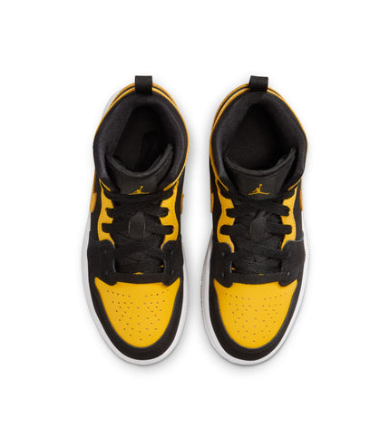 Air Jordan (PS) 1 Mid SE - Black/Varsity Maize
