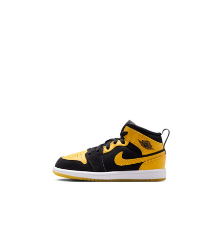 Air Jordan (PS) 1 Mid SE - Black/Varsity Maize