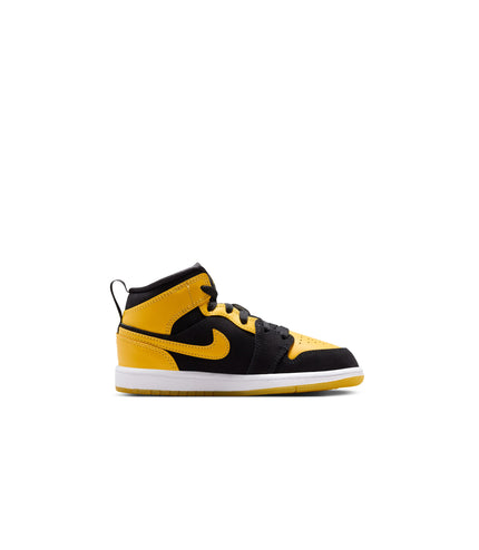 Air Jordan (PS) 1 Mid SE - Black/Varsity Maize