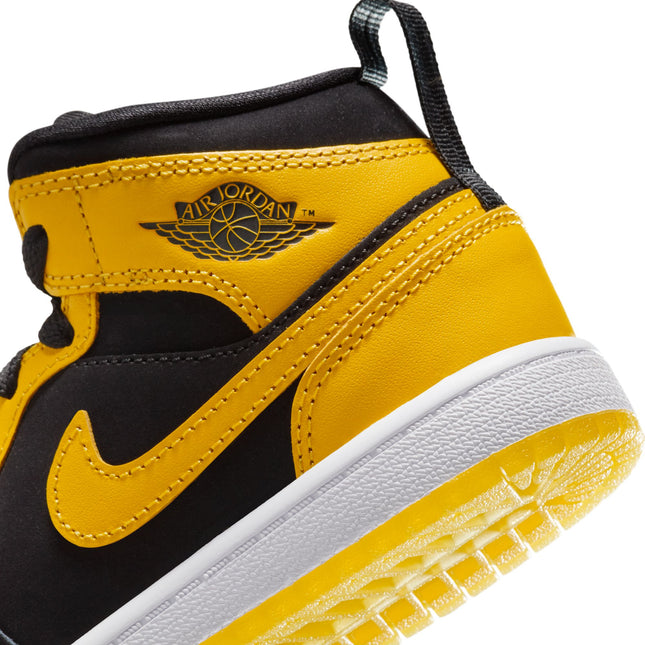 Air Jordan (PS) 1 Mid SE - Black/Varsity Maize