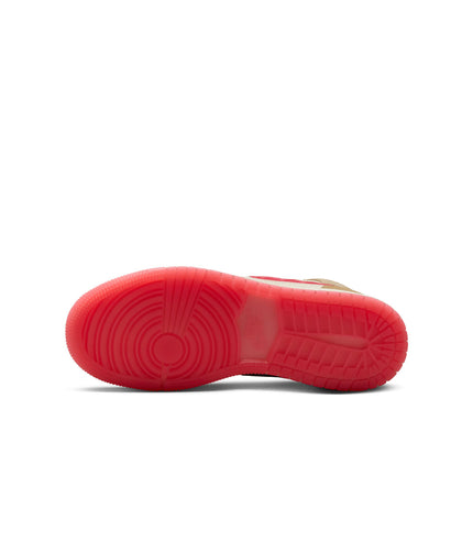 Air Jordan Big Kids 1 Mid SE - Desert/Fusion Red