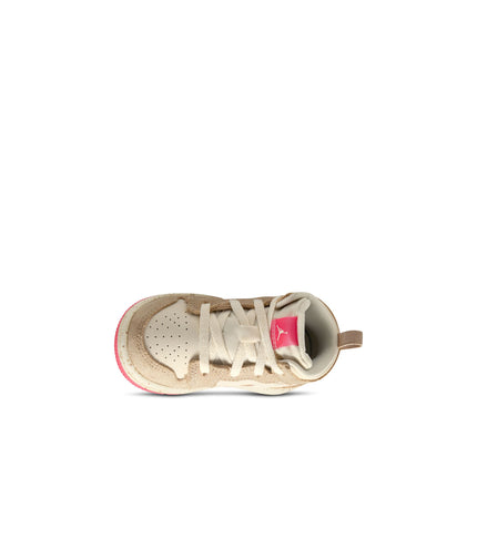 Air Jordan (TD) 1 Mid SE - Desert/Fusion Red