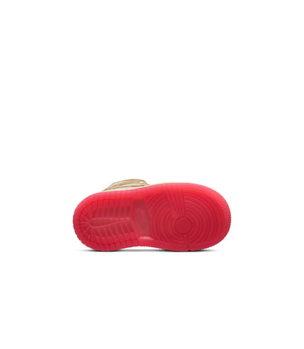 Air Jordan (TD) 1 Mid SE - Desert/Fusion Red