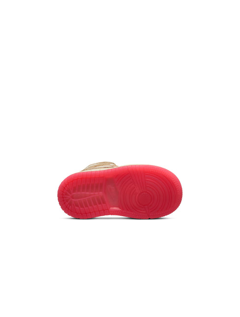 Air Jordan (TD) 1 Mid SE - Desert/Fusion Red