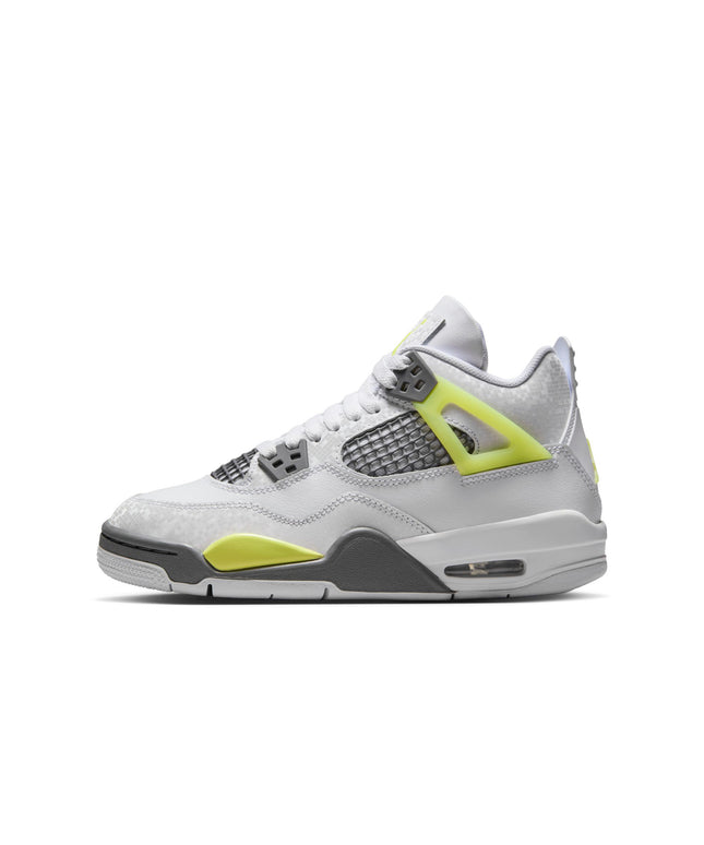 Air Jordan Big Kids 4 Retro - Lemon Twist