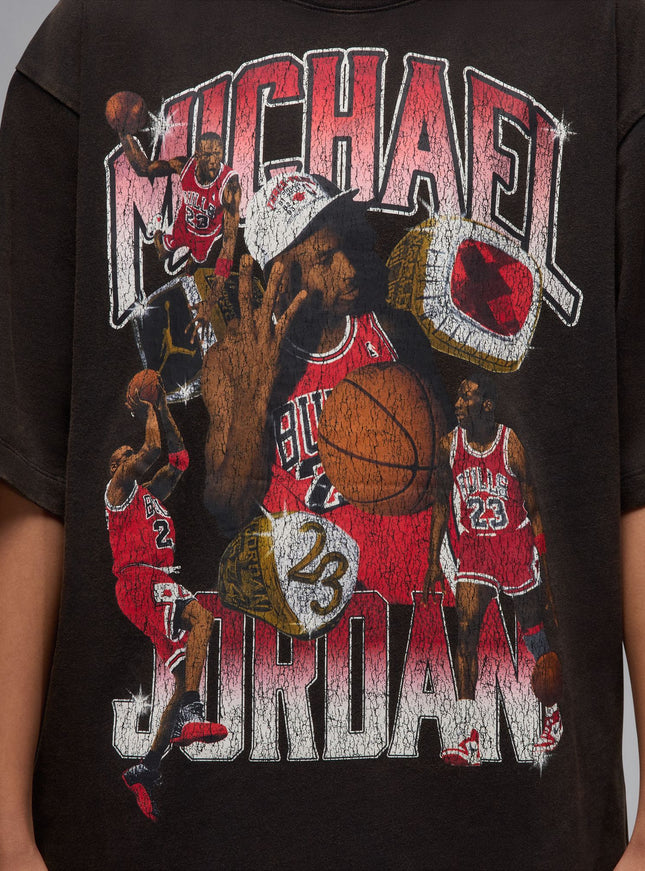 Air Jordan Mens  Flight Essentials Oversized Tee - Black