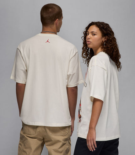 Air Jordan Mens  Flight Essentials Oversized Tee - Sail