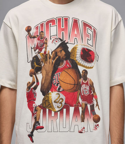 Air Jordan Mens  Flight Essentials Oversized Tee - Sail