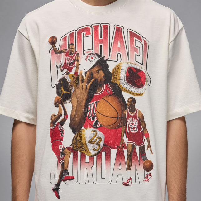 Air Jordan Mens  Flight Essentials Oversized Tee - Sail