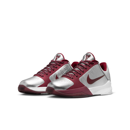 Nike Big Kids Kobe V Metallic Silver/Team Red