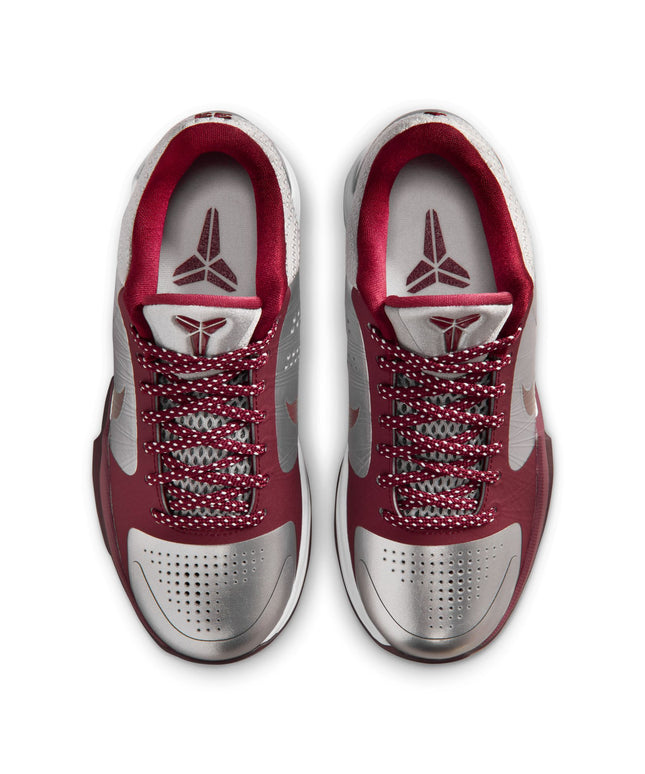 Nike Big Kids Kobe V Metallic Silver/Team Red