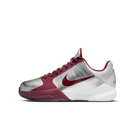 Nike Big Kids Kobe V Metallic Silver/Team Red