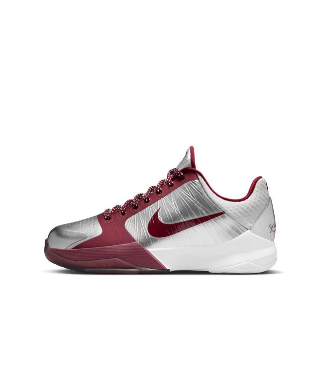 Nike Big Kids Kobe V Metallic Silver/Team Red