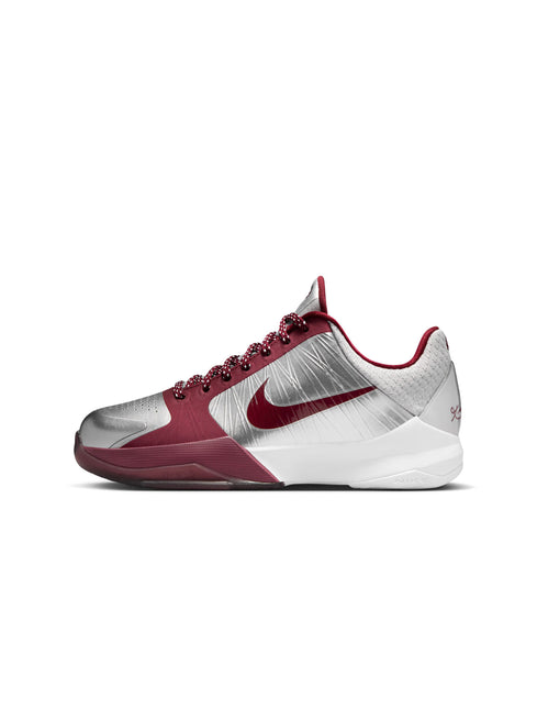 Nike Big Kids Kobe V Metallic Silver/Team Red