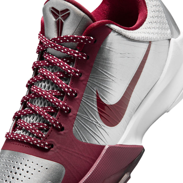 Nike Big Kids Kobe V Metallic Silver/Team Red