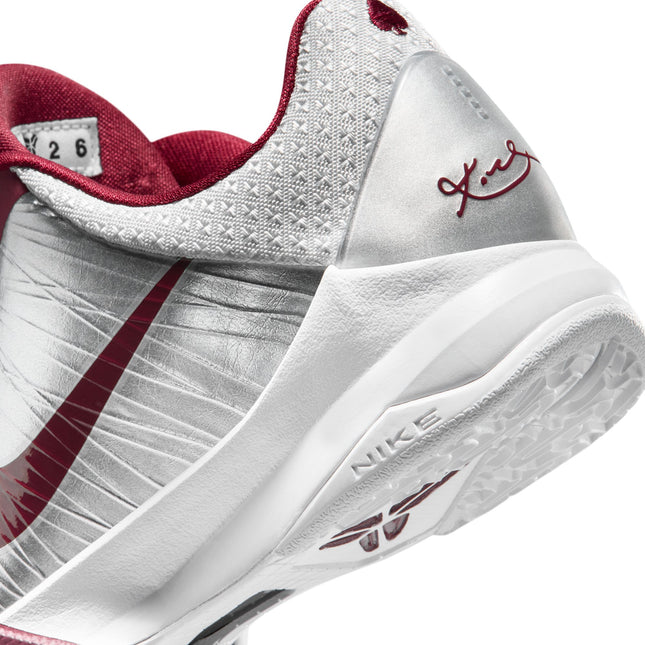Nike Big Kids Kobe V Metallic Silver/Team Red
