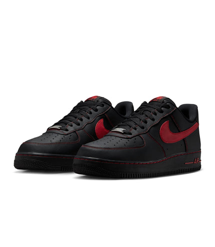 Nike Mens Air Force 1 '07 LV8 - Black/University Red