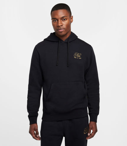 Nike Mens Club Tismen Hoodie - Black