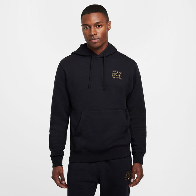 Nike Mens Club Tismen Hoodie - Black