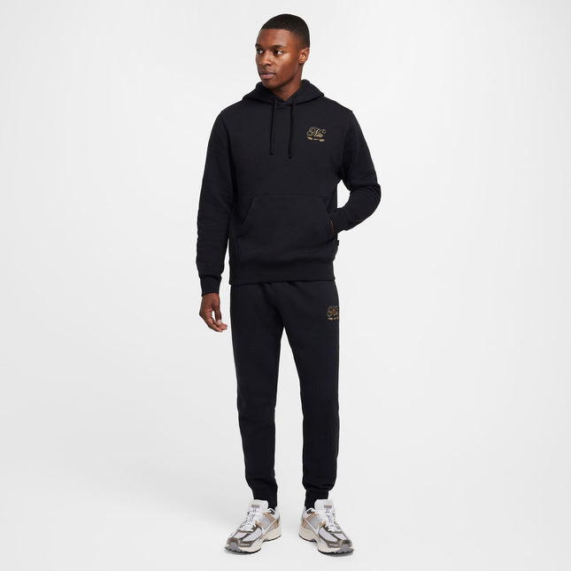 Nike Mens Club Tismen Hoodie - Black