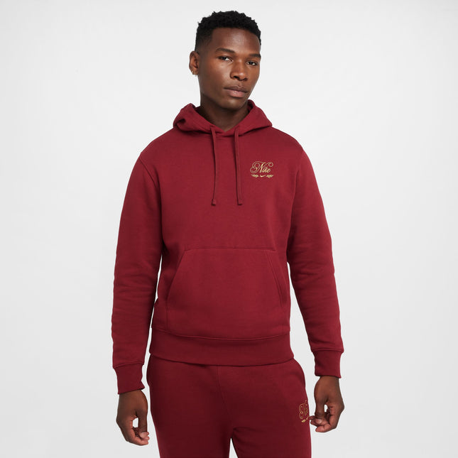 Nike Mens Club Tismen Hoodie - Team Red