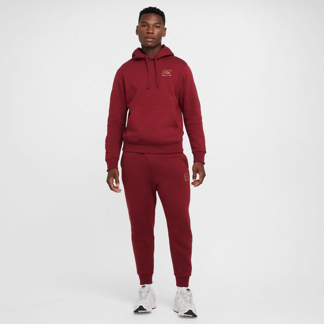 Nike Mens Club Tismen Hoodie - Team Red