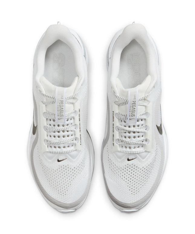 Nike Mens Pegasus Premium - White/Metallic Silver
