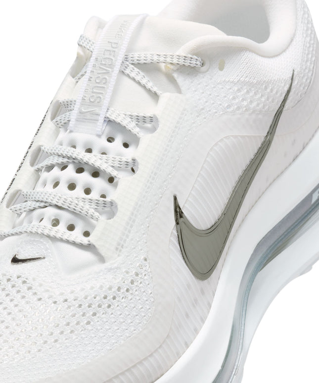 Nike Mens Pegasus Premium - White/Metallic Silver