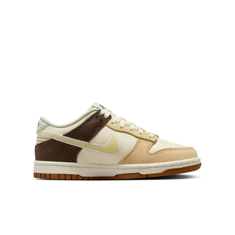 Nike Big Kids Dunk Low - Coconut Milk/Yellow