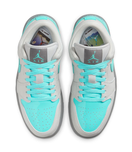 Air Jordan Womens 1 Low SE - Photon Dust/Aurora Green