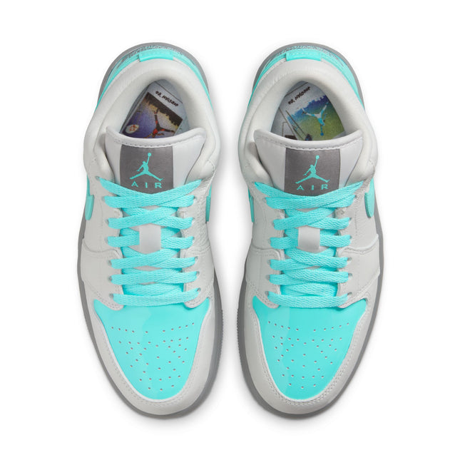 Air Jordan Womens 1 Low SE - Photon Dust/Aurora Green