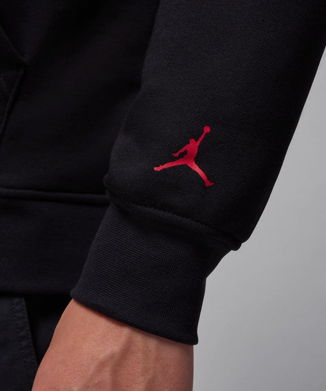 Air Jordan Mens Jumpman Chimney Hoodie - Black