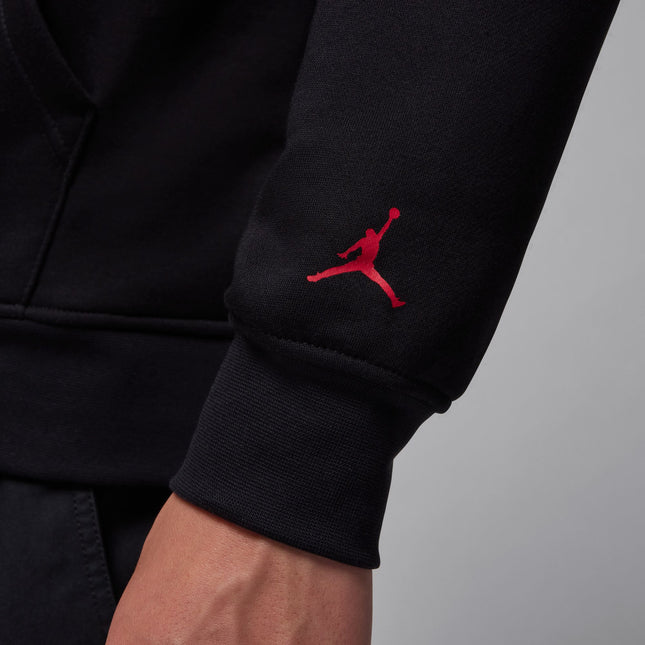 Air Jordan Mens Jumpman Chimney Hoodie - Black