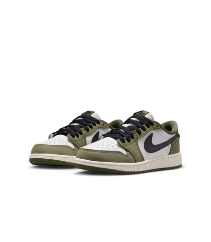 Air Jordan Big Kids 1 Retro Low - Medium Olive