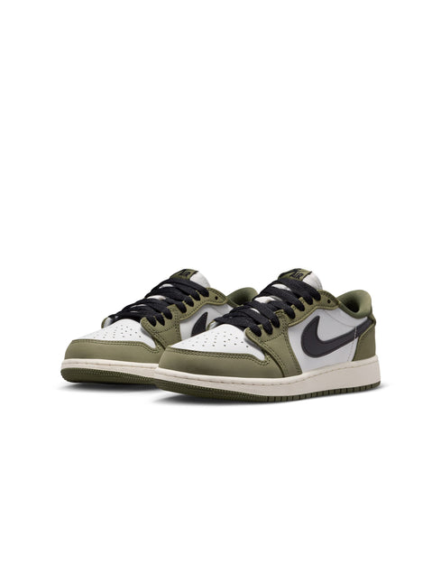 Air Jordan Big Kids 1 Retro Low - Medium Olive