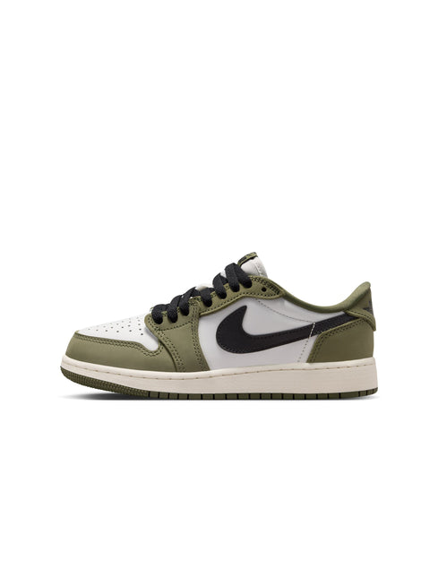 Air Jordan Big Kids 1 Retro Low - Medium Olive
