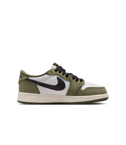 Air Jordan Big Kids 1 Retro Low - Medium Olive