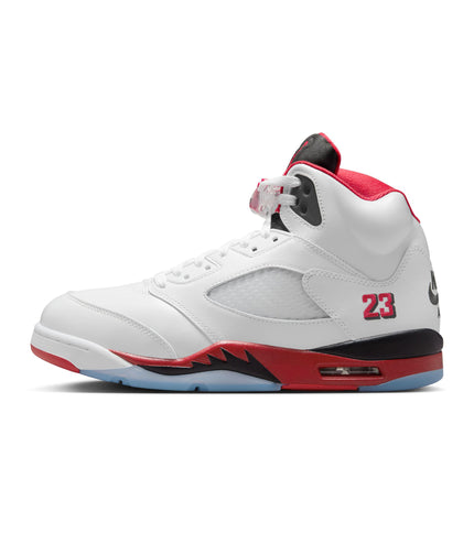 Air Jordan Mens 5 Retro - Fire Red