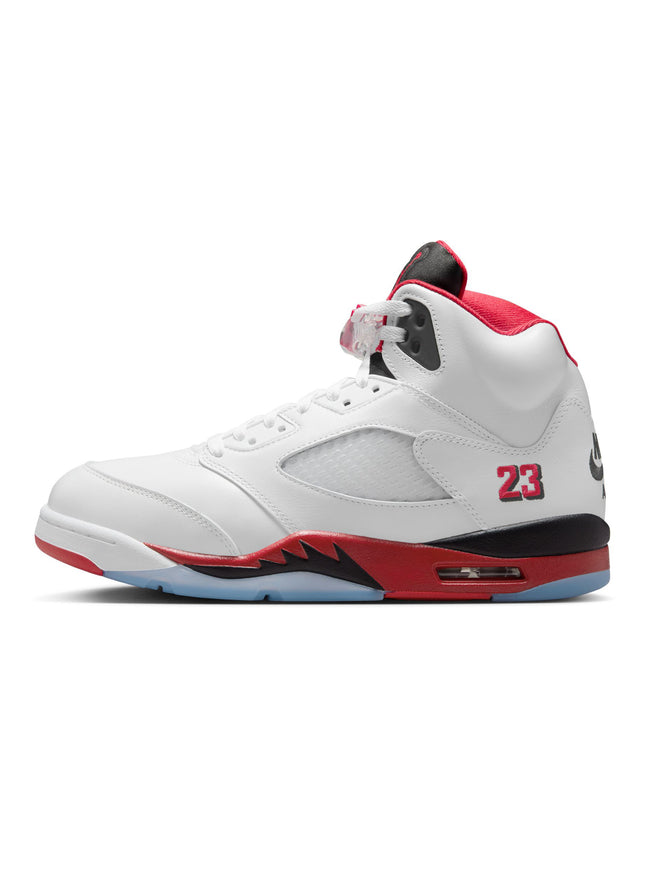 Air Jordan Mens 5 Retro - Fire Red